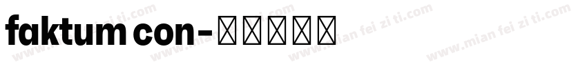 faktum con字体转换